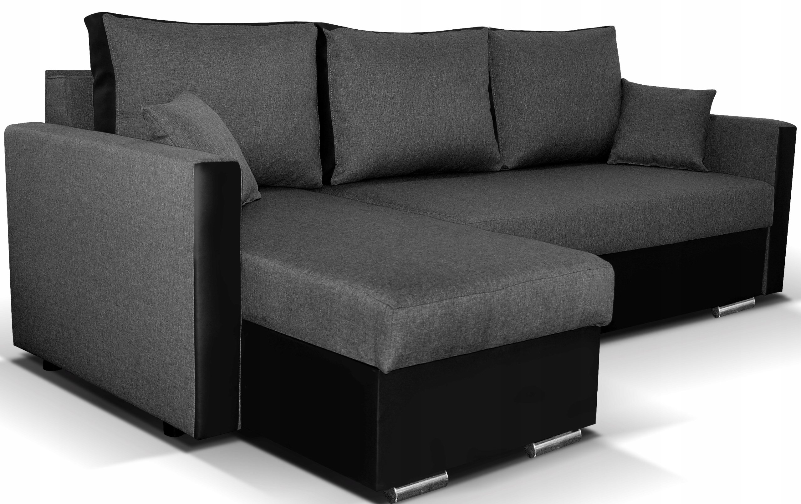 Narożnik 2x pojemnik funkcja spania sprężyny Szerokość mebla 220 cm