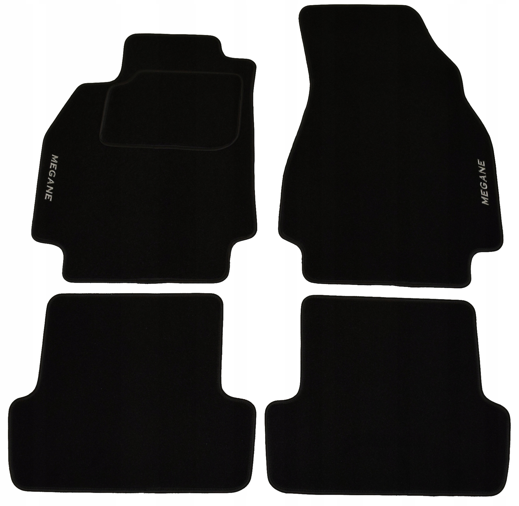 Renault Megane II Велюрові килимки Classic + вишивка