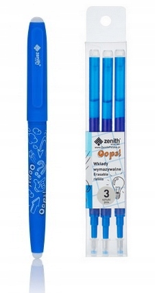 DŁUGOPIS WYMAZYWALNY ZENITH OOPS + 3 wkłady