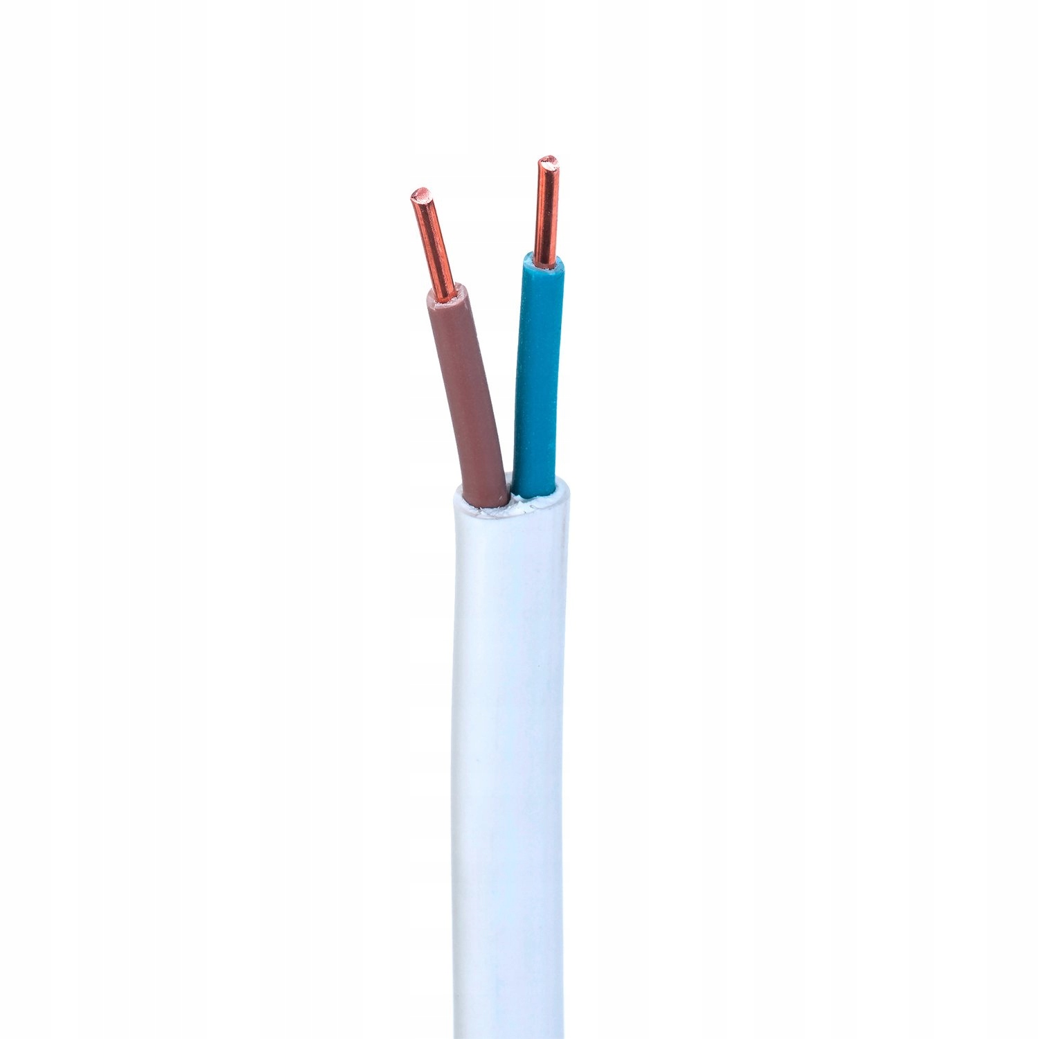 

Kabel przewód YDYp 2x1,5mm 450/750V Biały 1MB