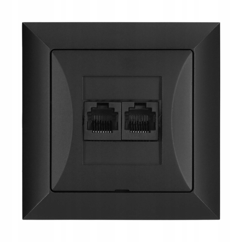 

Opal Gniazdo Komputerowe RJ45 RJ-45 Czarny Mat