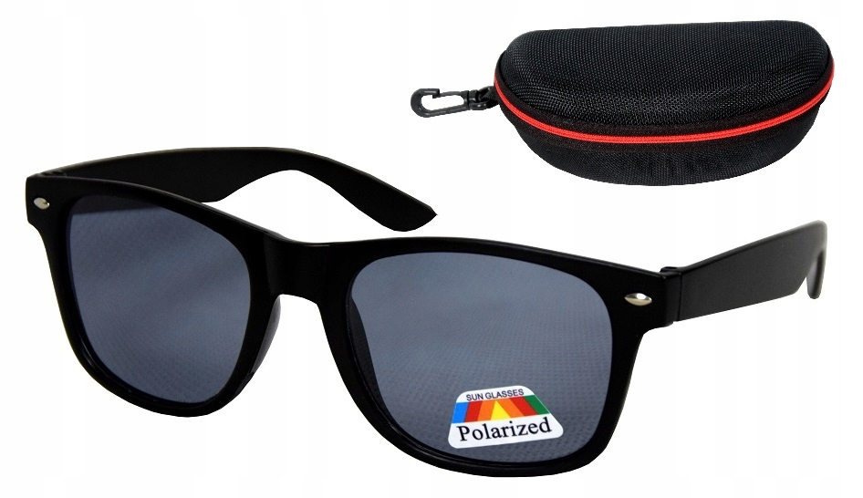OKULARY POLARYZACYJNE PRZECIWSŁONECZNE MĘSKIE ETUI