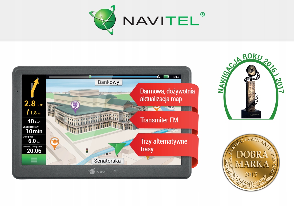 Nawigacja Navitel MS700 7 Sklep Producenta Screen diagonal 7