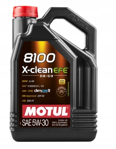 

Motul 8100 X-clean Efe 5W30 5L Acea C2/C3