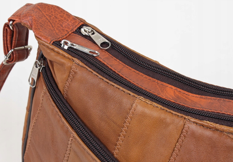 MAŁA CZARNA TOREBKA SKÓRZANA LISTONOSZKA POLSKA Model SKÓRA SKÓRZANA TOREBKA DAMSKA