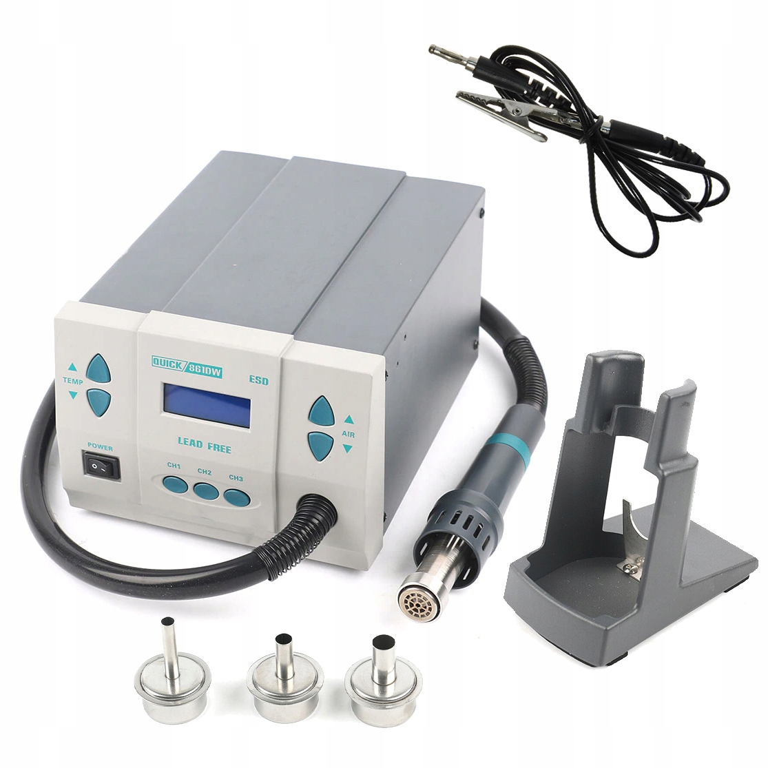 

Stacja Lutownicza Hot-air Quick 861DW Esd 1000W