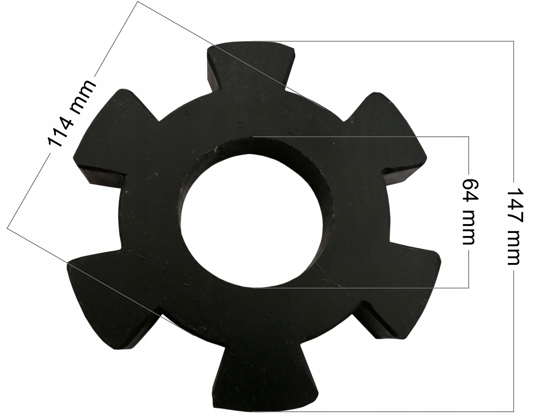 Wkładka sprzęgła E10 gumowa pompy SKA SKSb ESKAS EAN (GTIN) 4019305698146