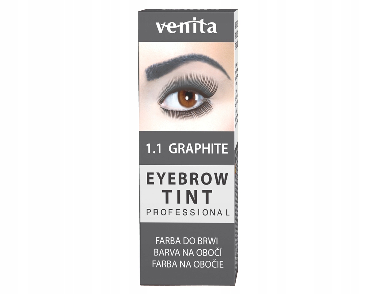 

Venita Henna do brwi 1.1 grafitowa dwie aplikacje