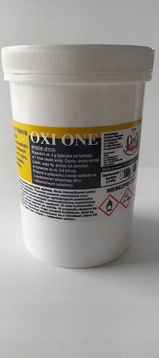 Oxi One 700 g pre záverečné umývanie zariadenia.