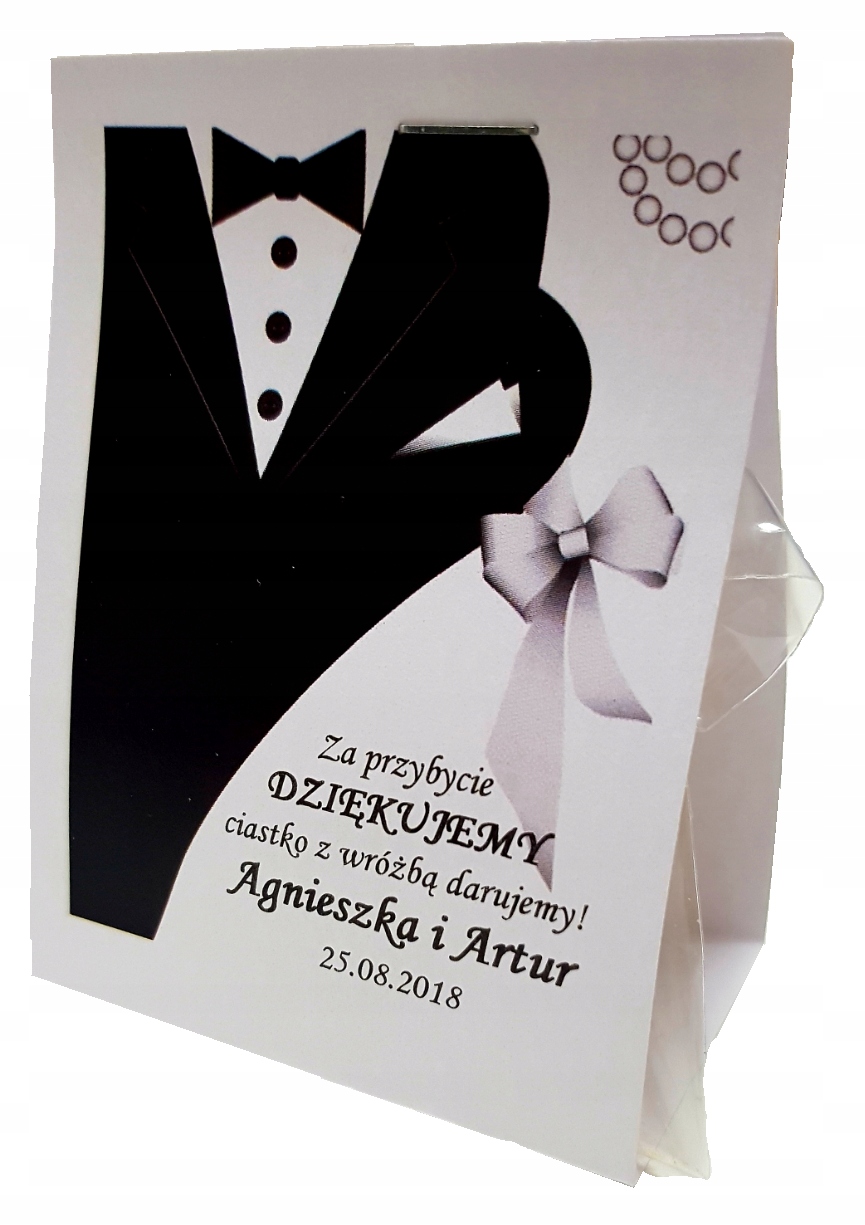 

upominki dla gości Prezenciki ciastka z wróżbą Hit