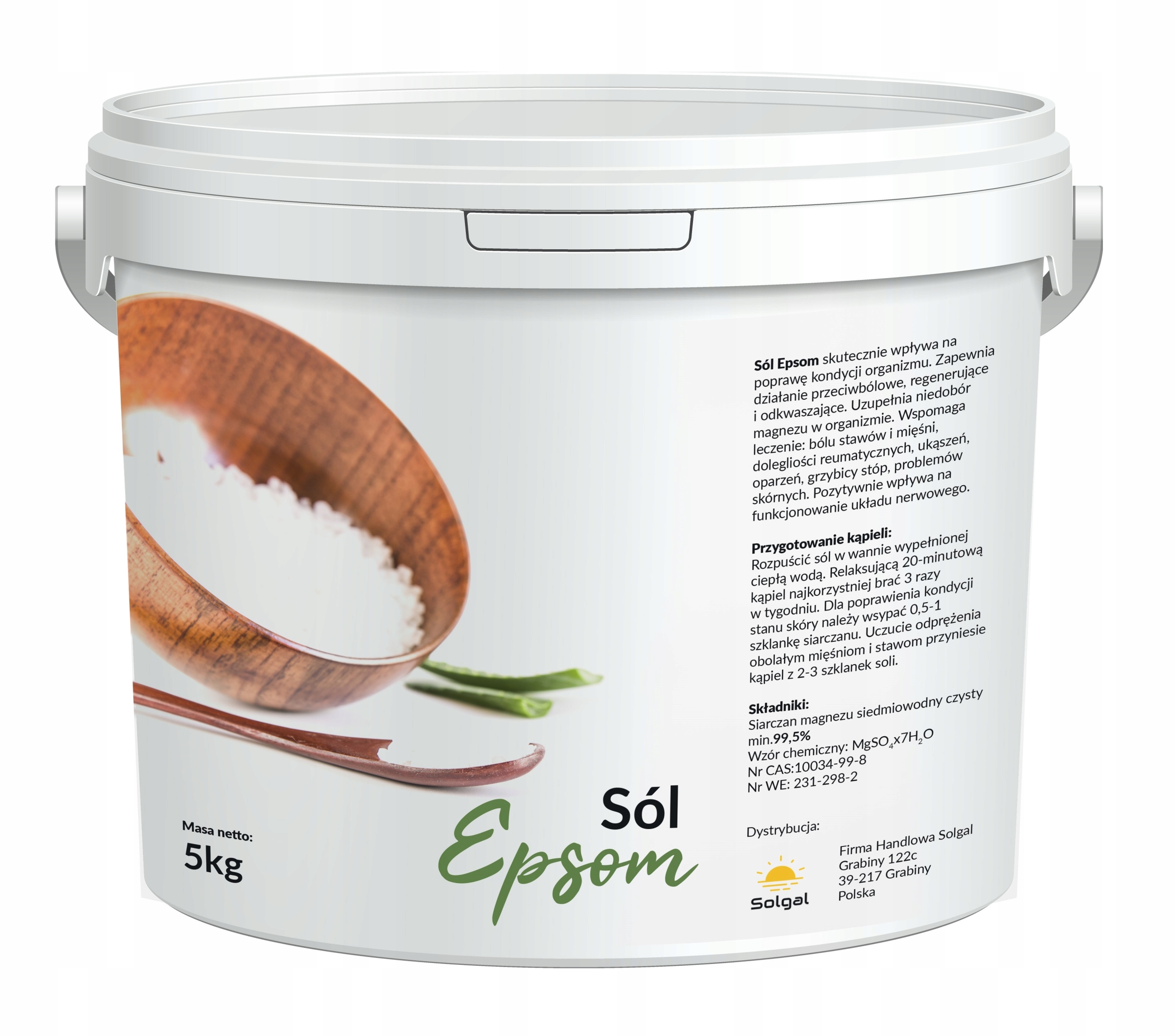 

Siarczan magnezu sól gorzka czysty 99,5% epsom 5kg