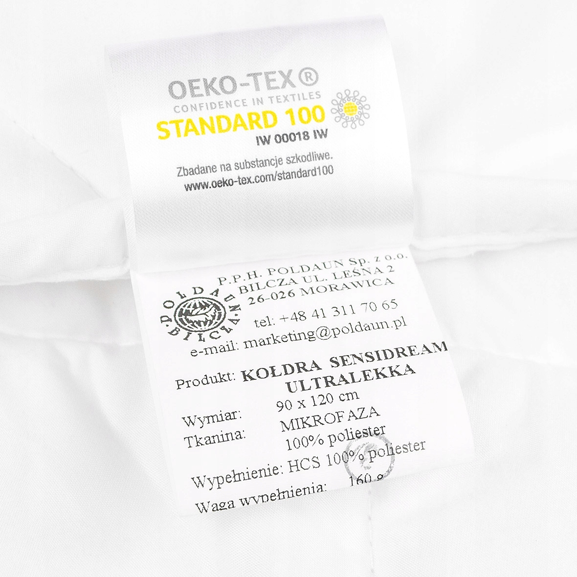 KOŁDRA Ultralekka Letnia 90x120 Antyalergiczna Kod producenta 0101