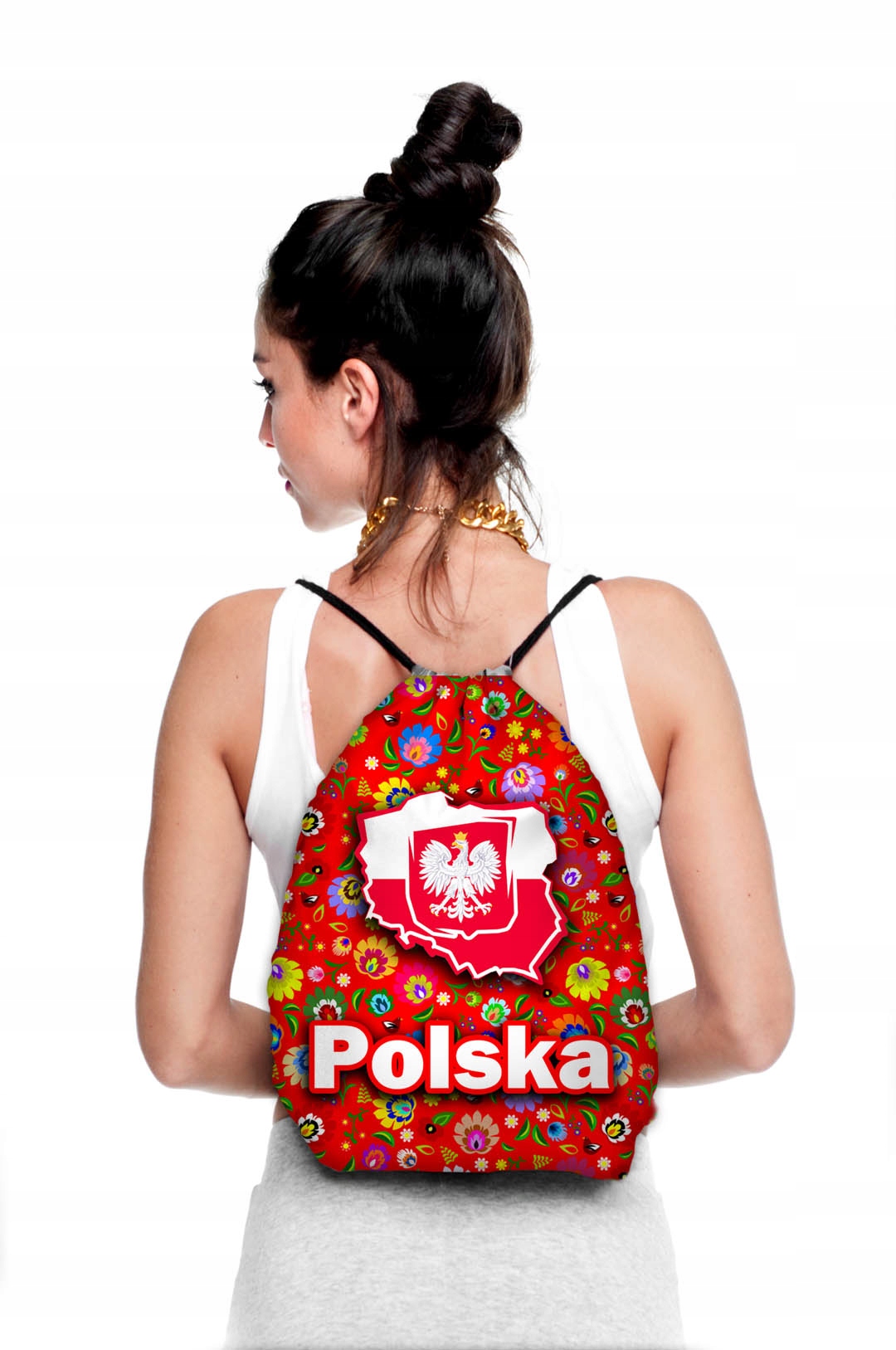 WOREK PLECAK KWIATY REGIONALNE PLAŻA SZKOŁA Model 00