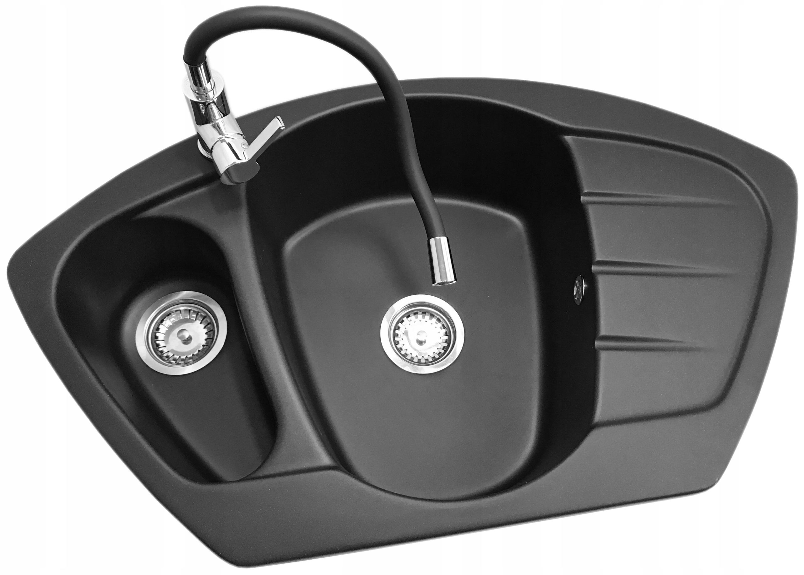 

Compact Zlewozmywak Granitowy Granitan + Bateria