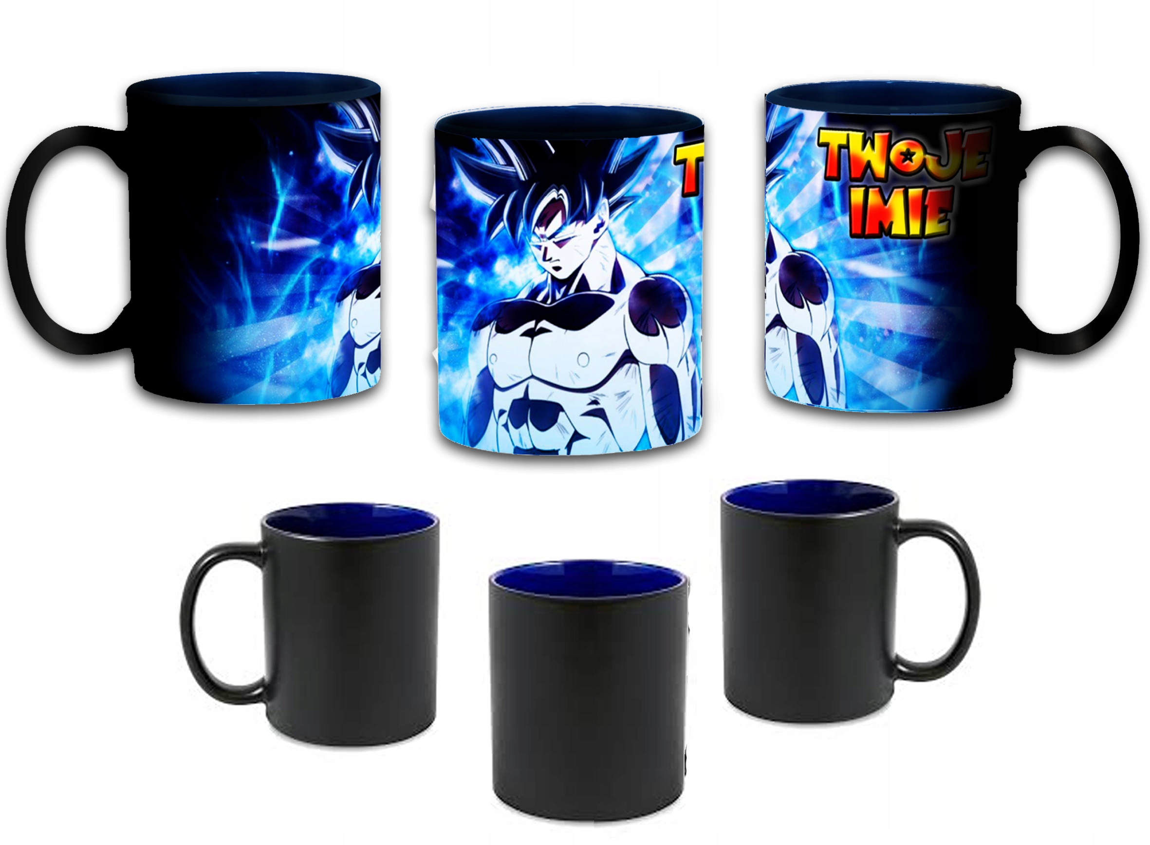 ВОЛШЕБНАЯ КРУЖКА DRAGON BALL ГОКУ ! ИМЯ + БУМАЖНАЯ КОРОБКА