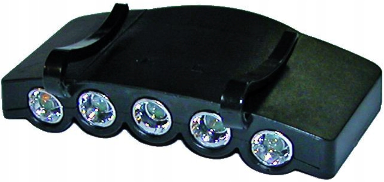 Светодиодный фонарик с зажимом для козырька