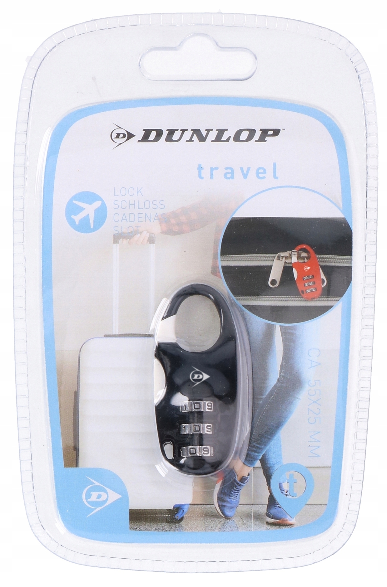 

Kłódka Do Walizki, Bagażu Na Szyfr Dunlop 2863
