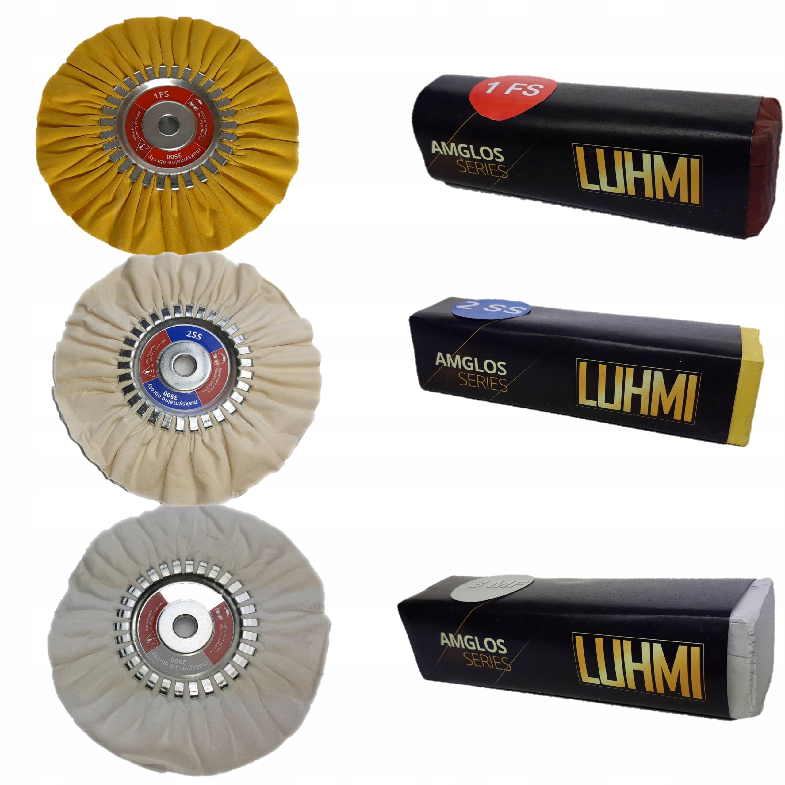 AMGLOS zestaw 3 step polerowanie aluminium 17