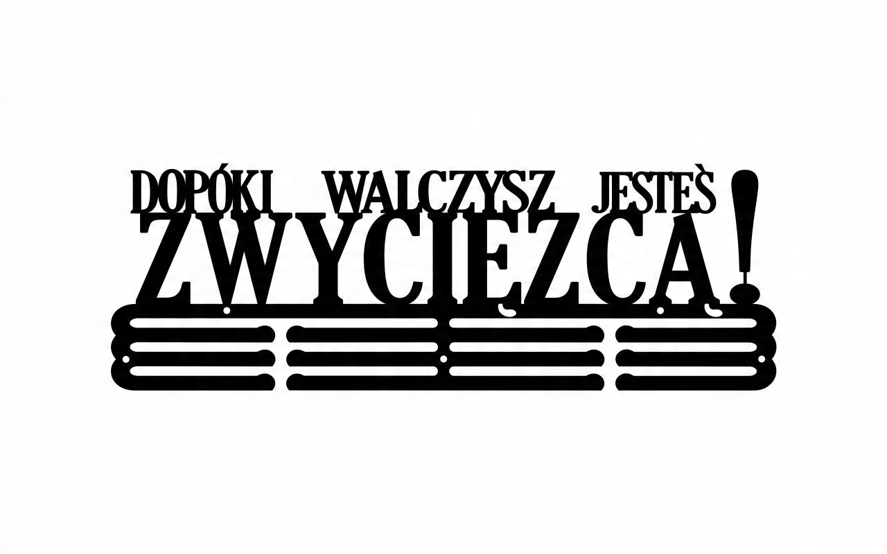 

Ogromny Wieszak Na Medale | 60CM | Dopóki Walczysz