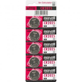 

Bateria litowa Maxell 3V Cr 2025 --- 5 sztuk