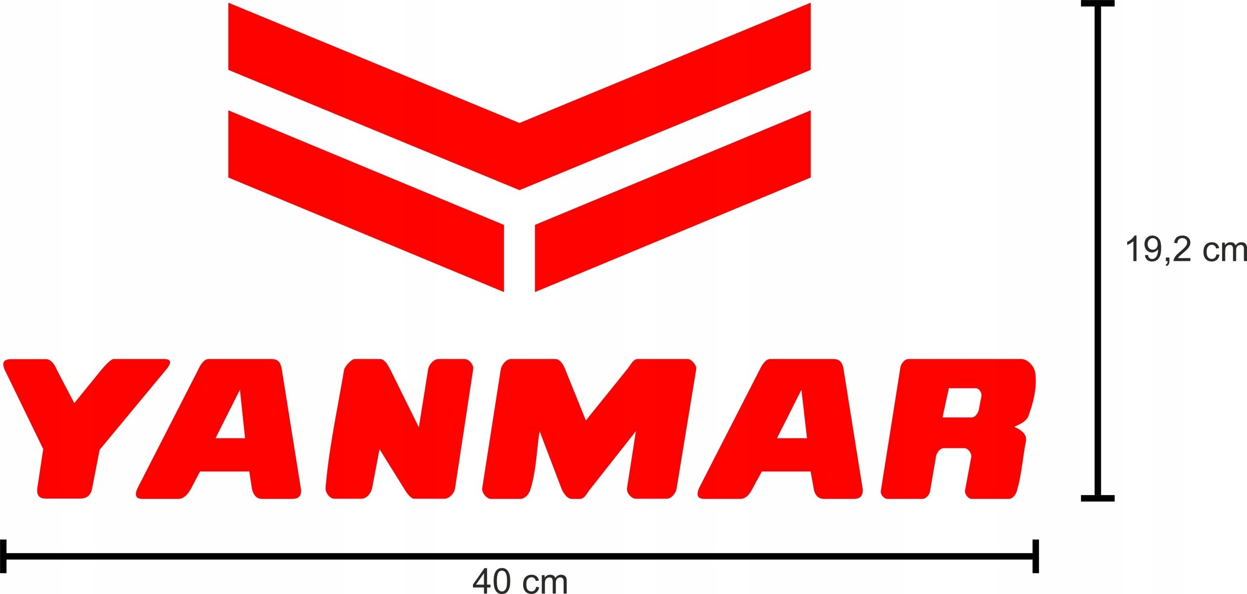 NAKLEJKI NAKLEJKA YANMAR MASZYNY 2 SZTUKI 40 CM Producent części inny