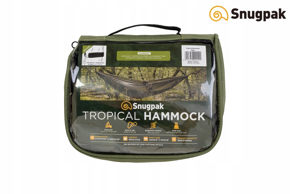 Snugpak Professional HAMAK TROPICAL 180kg OLIVE EAN 8211659000101