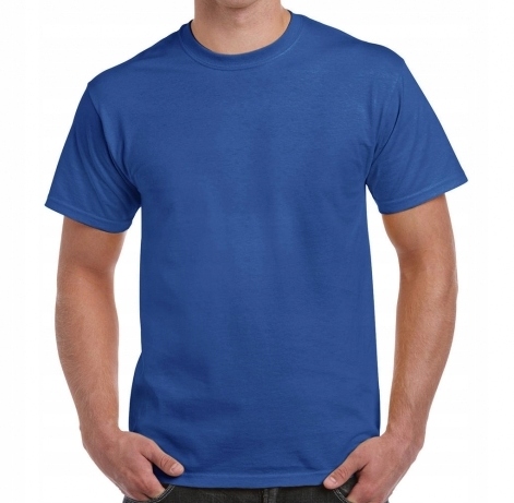 

Męska Niebieska Koszulka Gildan Gruba Baw.180g 5XL