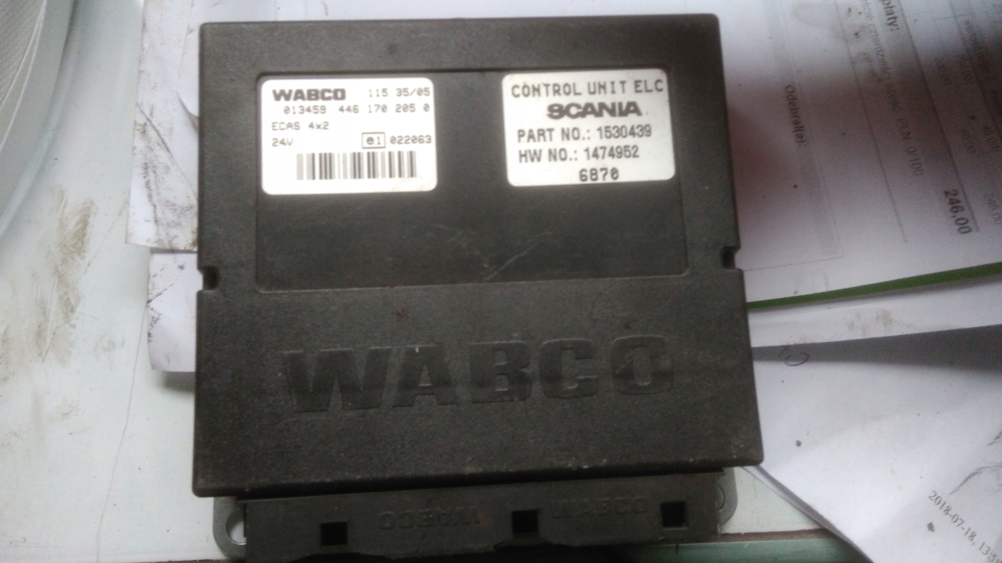 КОНТРОЛЛЕР ECAS SCANIA 446 170 205 0 100 ЗЛ НЕТТО