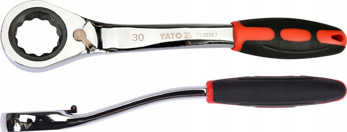 

Yato Klucz Oczkowy 30mm Z Grzechotką Odgięty CrV