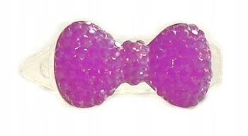 

Spineczki Kokardki Diamenciki Spinki Neon Fiolet