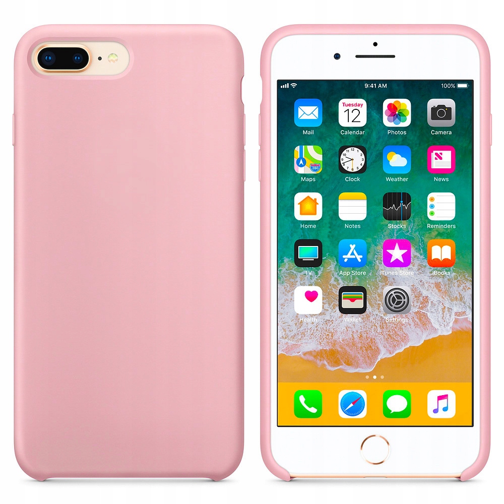

Etui Obudowa Silikonowe Do Iphone 8+ 7+ Plus Szkło