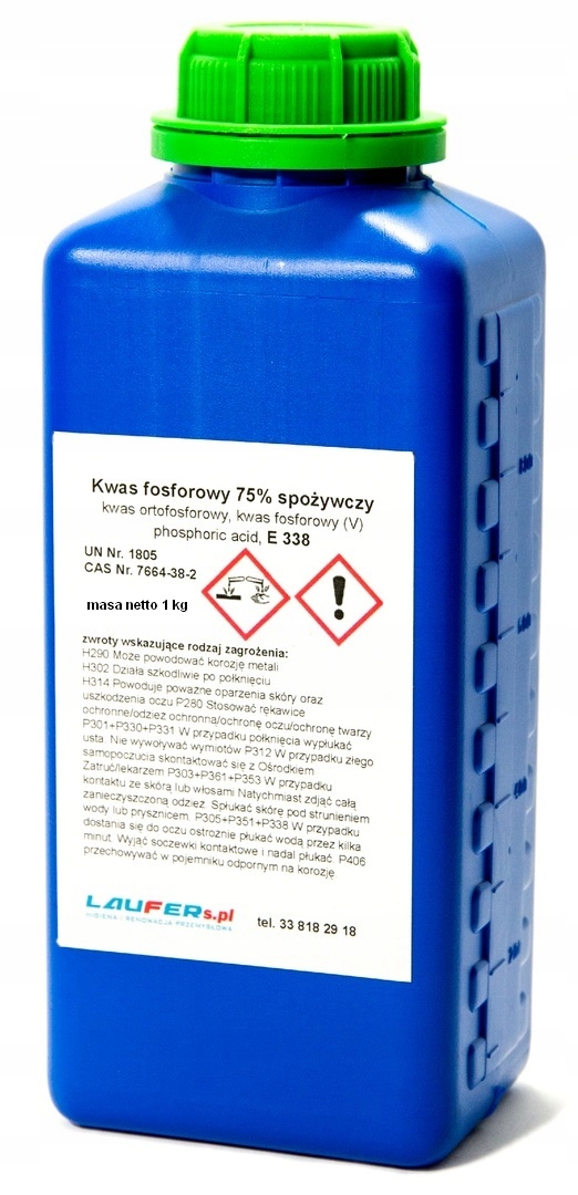 

Kwas fosforowy 75% spożywczy ortofosforowy E338