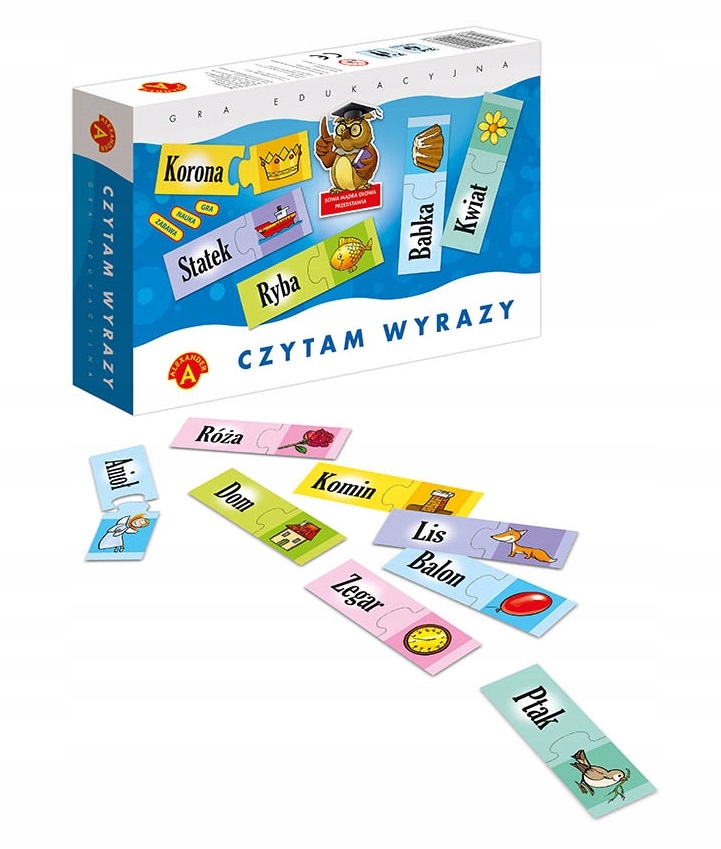 CZYTAM WYRAZY Gra Edukacyjna Mądra Sowa Alexander Rodzaj nauka czytania
