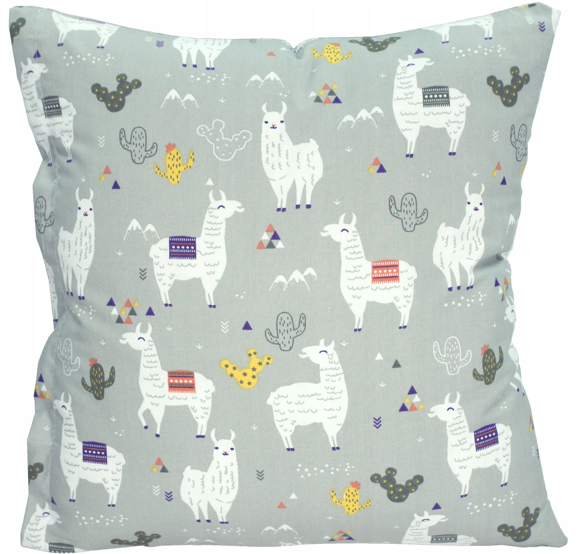 Poszewka na jaśka poduszkę 50x50 Lamy Alpaki Szare