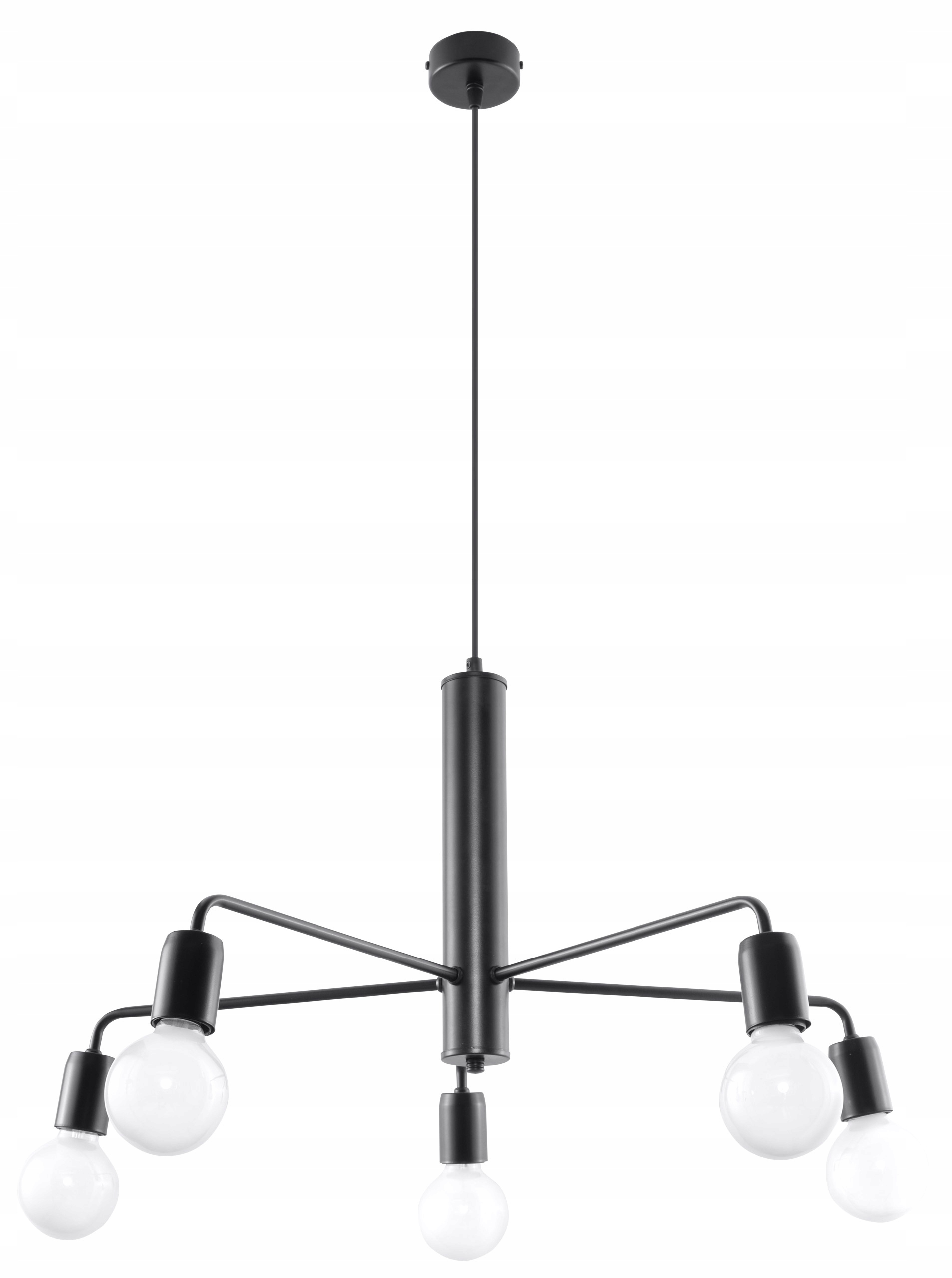 Żyrandol zwis sufitowy Duomo 5 loft do sypialni i nad stół Sollux led