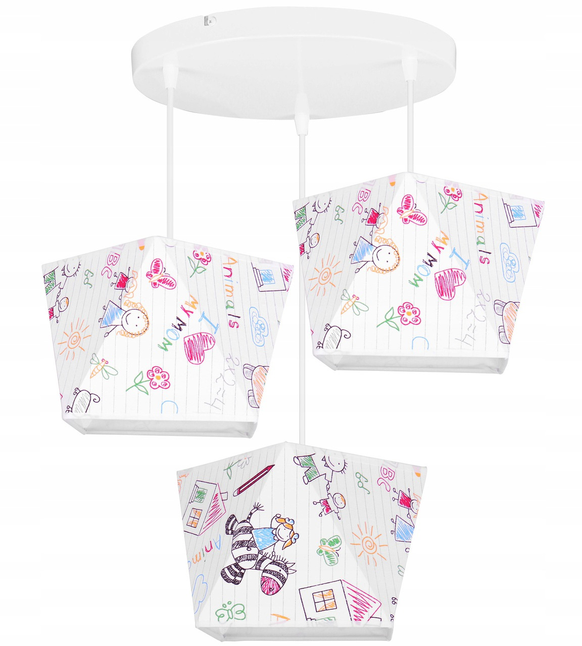 

Sufitowa Lampa Wisząca Żyrandol Diament Plafon Led