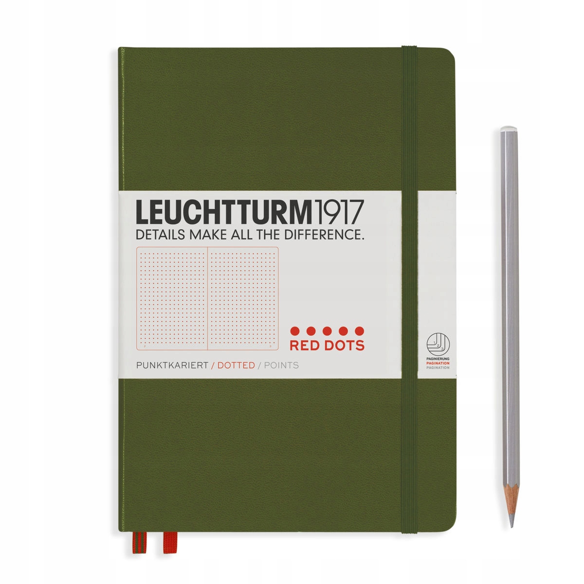 LEUCHTTURM1917 Notatnik Red Dots Medium A5 Kropka
