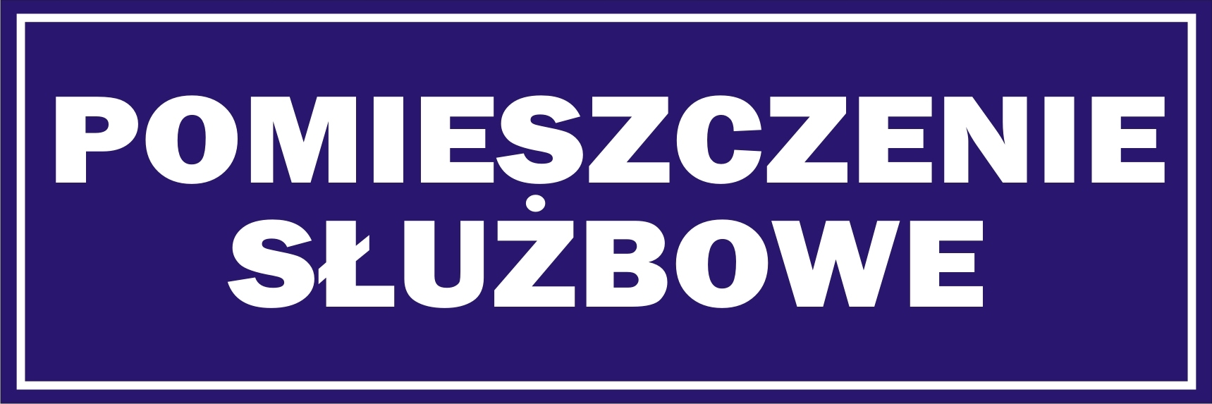 

Naklejka Informacyjna Pomieszczenie Służbowe