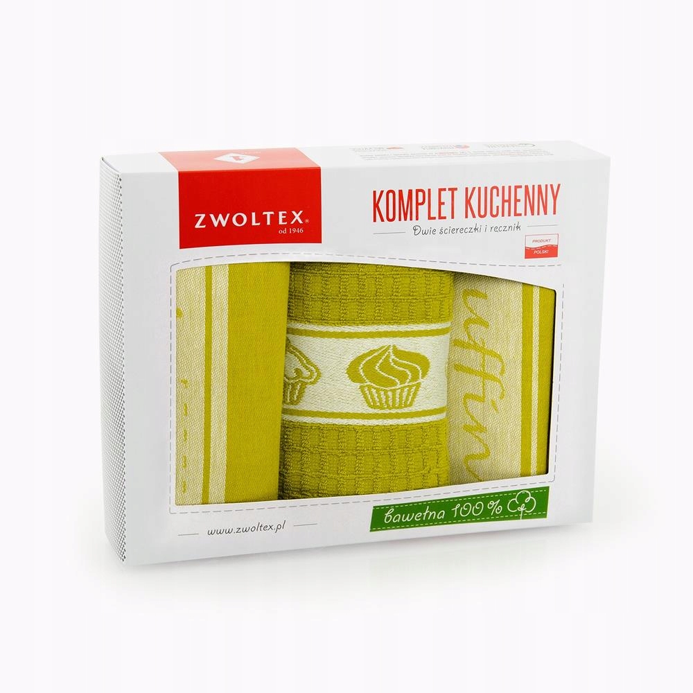 

Komplet kuchenny muffin limonka Zwoltex