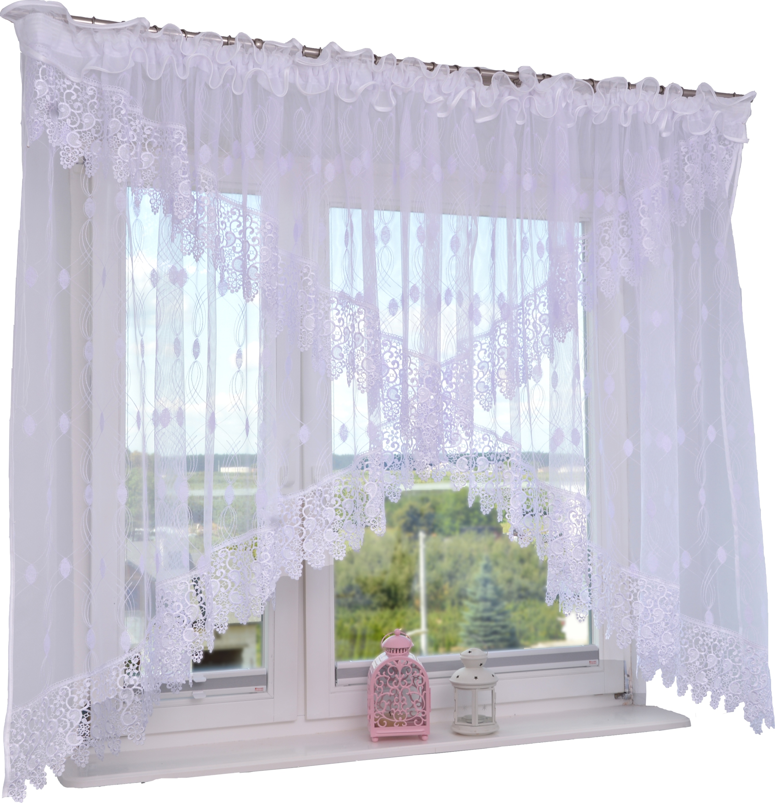 

Firana gotowa z markizety 400x160 cm gipiura