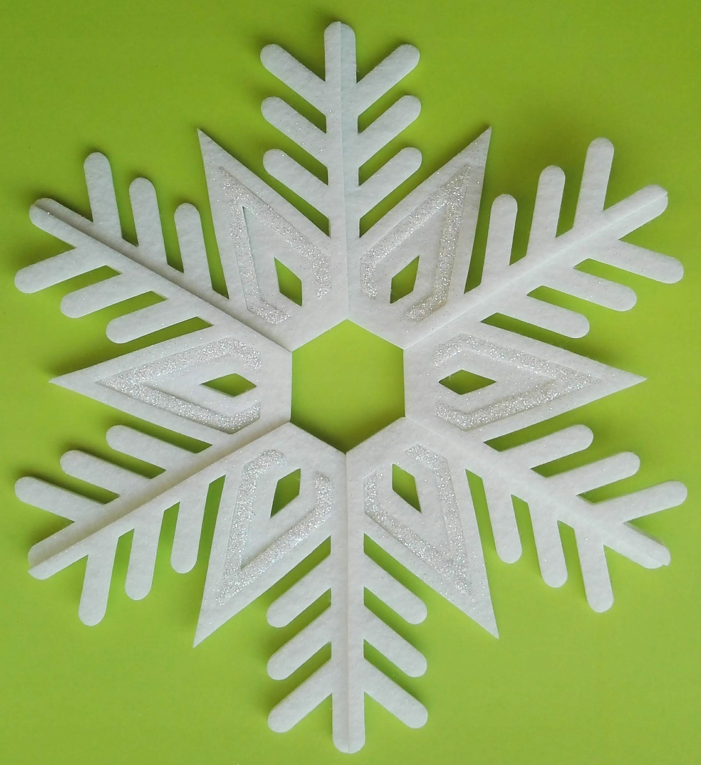 

Ozdoba choinkowa, śnieżynka 24 cm, brokat 1 szt