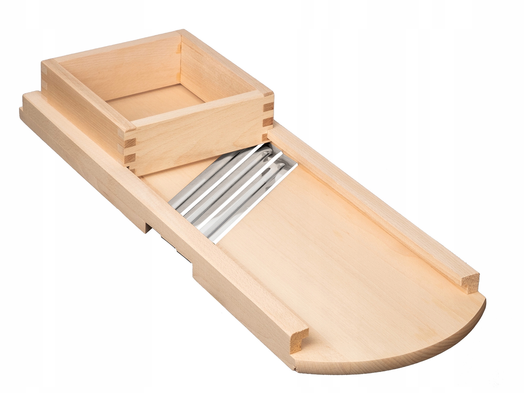 Kráječ Na Zelí 3V1 Velký Dřevěný Palička