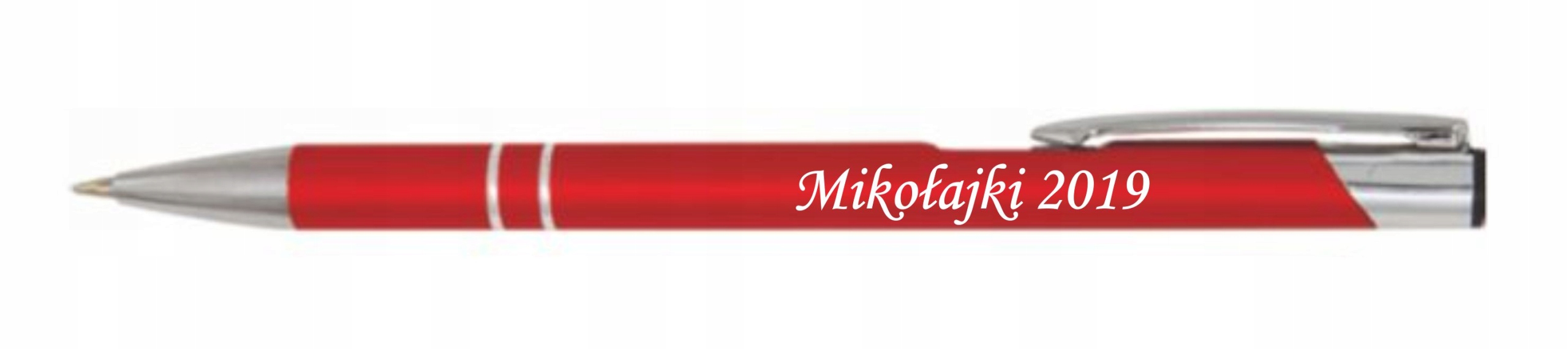 Długopis grawer MIKOŁAJKI 2019 imię dowolny tekst