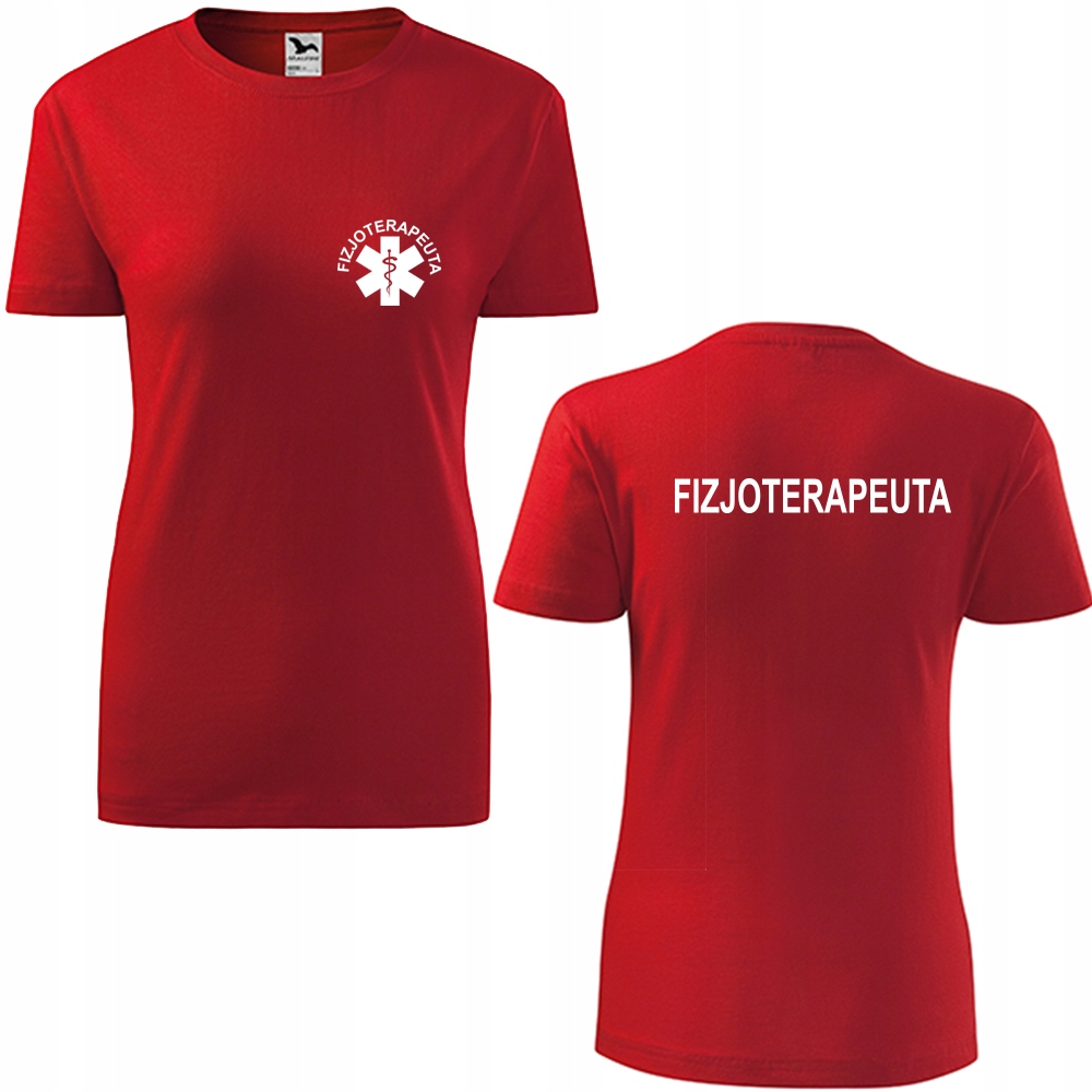

Damska koszulka z nadrukiem Fizjoterapeuta Xs/xxl