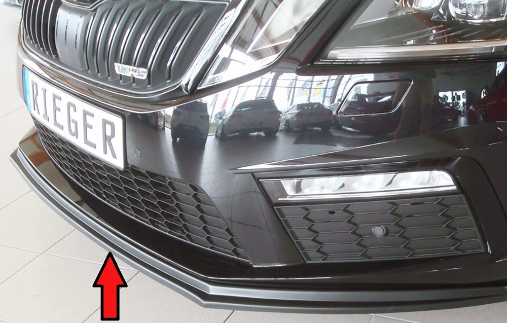 Dokładka zderzaka spojler Skoda Octavia 3 RS 2017+