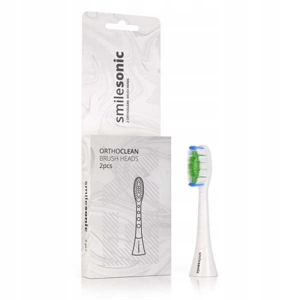 Końcówki Smilesonic UP/EX/GO OrthoClean 2szt białe