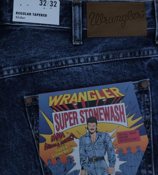 WRANGLER SLIDER jeansy BANG ON regular W30 L30 Zapięcie guziki