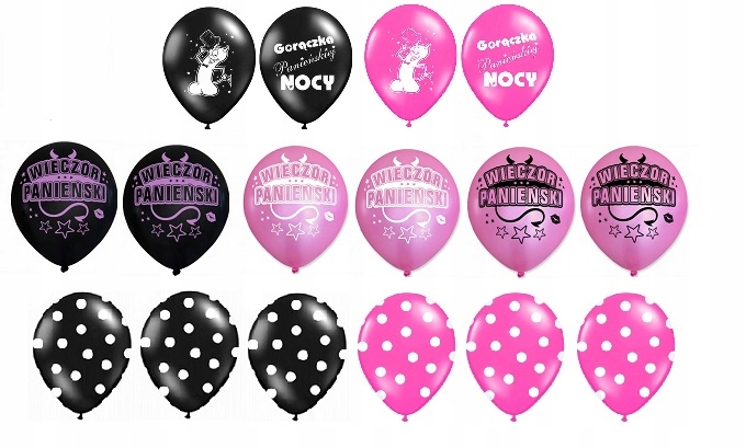 

Balony Wieczór Panieński Mix 16 Sztuk Bride To Be