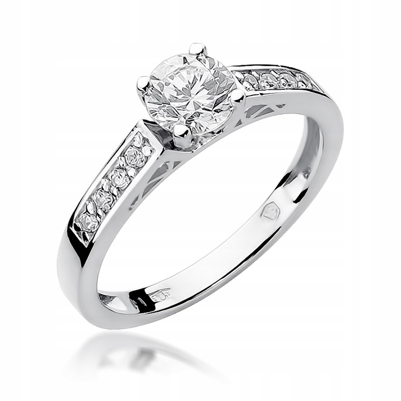 

Pierścionek zaręczynowy -Brylanty- 0,42ct Białe Zł