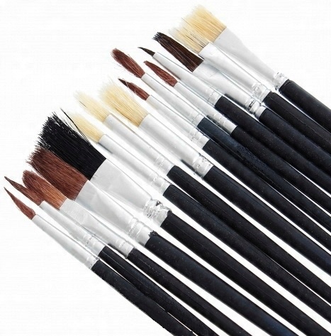 

Zestaw Pędzli 15szt Artist Naturalne Włosie Pędzle